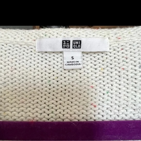 EUC Uniqlo Confetti Small Sweater - Picture 5 of 8